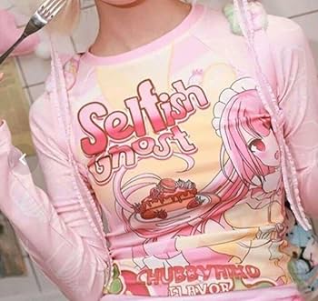 Amazon.co.jp: フェアリー Y2k 平成女児 漫画 長袖トップス グランジ Amazon.co.jp: フェアリー Y2k 平成女児 漫画 長袖トップス グランジ